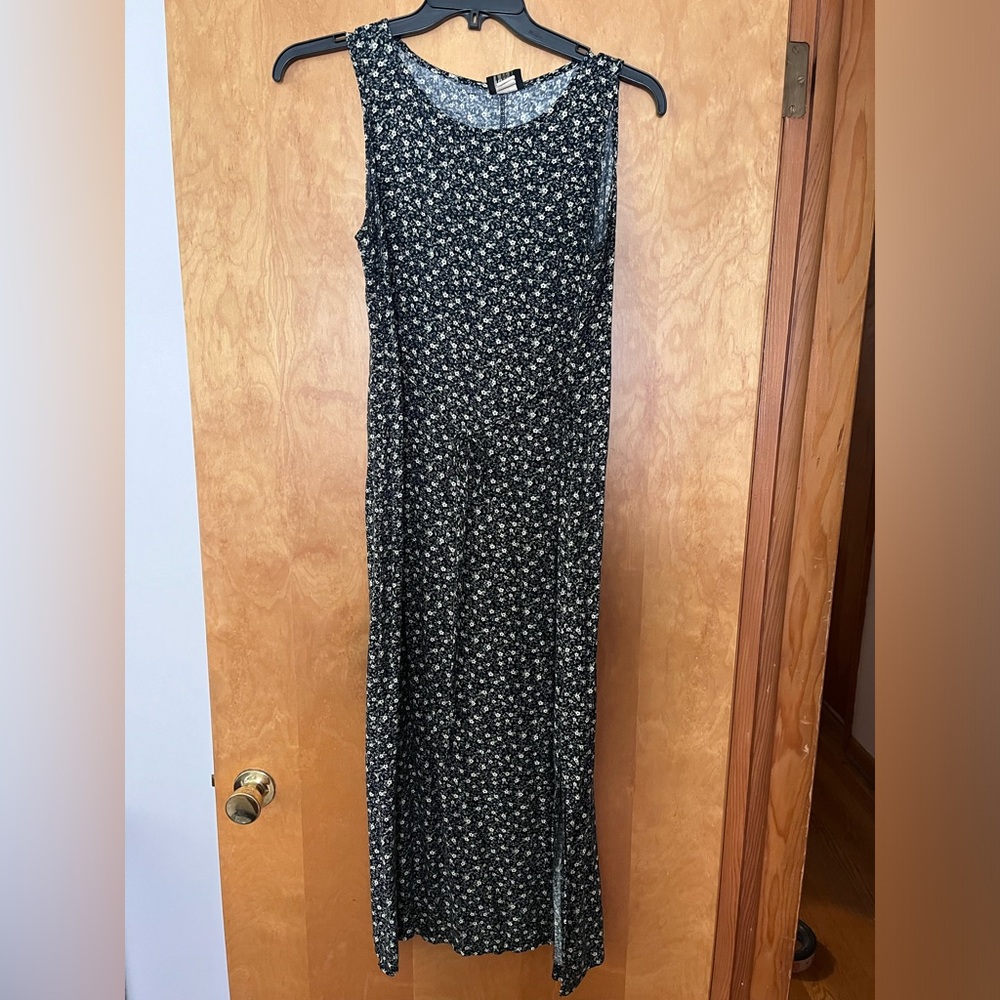 Floral Long Dress with Slit
